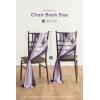 imageLings Moment Wedding Chiffon Chair Sashes Cover Aisle Decorations Draping Fabric WrinkleFree with Tie 16 Pcs Burgundy for Party Ceremony Reception Floral Arrangement Banquet Outdoor DecorPurpurple  Lilac