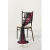 imageLings Moment Wedding Chiffon Chair Sashes Cover Aisle Decorations Draping Fabric WrinkleFree with Tie 16 Pcs Burgundy for Party Ceremony Reception Floral Arrangement Banquet Outdoor DecorBlkburgundy  Black