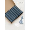 imageLings Moment Wedding Chiffon Chair Sashes Cover Aisle Decorations Draping Fabric WrinkleFree with Tie 16 Pcs Burgundy for Party Ceremony Reception Floral Arrangement Banquet Outdoor DecorBludark Dusty Blue  Navy