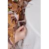imageLings moment 2PCS Black Orange Artificial Flower Swags Wedding Arch Flowers Floral Garland Halloween Table Centerpieces Rose Arrangements for Sweetheart Easel Wall Entryway Board Backdrop DecorBrnrust  Brown