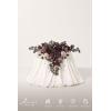 imageLings moment 2PCS Black Orange Artificial Flower Swags Wedding Arch Flowers Floral Garland Halloween Table Centerpieces Rose Arrangements for Sweetheart Easel Wall Entryway Board Backdrop DecorPrpldeep Plum