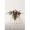 imageLings moment 2PCS Black Orange Artificial Flower Swags Wedding Arch Flowers Floral Garland Halloween Table Centerpieces Rose Arrangements for Sweetheart Easel Wall Entryway Board Backdrop DecorRedred  White