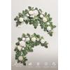 imageLings moment 2Pack 2ft Artificial Flowers Garland Halloween Black ampamp Orange Lantern Flower Centerpieces Wedding Aisle Decor Chair Flowers Arch Floral for Signs DIY Table Wall Window Cake DecorationWhtwhite  Sage