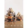 imageLings moment 2Pack 2ft Artificial Flowers Garland Halloween Black ampamp Orange Lantern Flower Centerpieces Wedding Aisle Decor Chair Flowers Arch Floral for Signs DIY Table Wall Window Cake DecorationOrhalloween Black  Orange