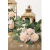 imageLings moment 2Pack 2ft Artificial Flowers Garland Halloween Black ampamp Orange Lantern Flower Centerpieces Wedding Aisle Decor Chair Flowers Arch Floral for Signs DIY Table Wall Window Cake DecorationPkblush  Cream