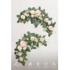 imageLings moment 2Pack 2ft Artificial Flowers Garland Halloween Black ampamp Orange Lantern Flower Centerpieces Wedding Aisle Decor Chair Flowers Arch Floral for Signs DIY Table Wall Window Cake DecorationPkblush  Cream