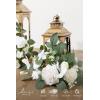 imageLings moment 2Pack 2ft Artificial Flowers Garland Halloween Black ampamp Orange Lantern Flower Centerpieces Wedding Aisle Decor Chair Flowers Arch Floral for Signs DIY Table Wall Window Cake DecorationWhtwhite  Sage