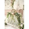 imageLings moment 9FT Eucalyptus and Willow Leaf Garland with White Flower Handcrafted Wedding Sweetheart Table Centerpieces Head Table Decor Arch Backdrop Decorations for Wedding  Red ampamp WhitePkgarden Blush