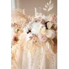 imageLings moment 9FT Eucalyptus and Willow Leaf Garland with White Flower Handcrafted Wedding Sweetheart Table Centerpieces Head Table Decor Arch Backdrop Decorations for Wedding  Red ampamp WhiteWhtwhite  Beige