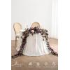 imageLings moment 9FT Eucalyptus and Willow Leaf Garland with White Flower Handcrafted Wedding Sweetheart Table Centerpieces Head Table Decor Arch Backdrop Decorations for Wedding  Red ampamp WhitePrpldeep Plum