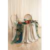 imageLings moment 9FT Eucalyptus and Willow Leaf Garland with White Flower Handcrafted Wedding Sweetheart Table Centerpieces Head Table Decor Arch Backdrop Decorations for Wedding  Red ampamp WhiteOrdark Teal  Burnt Orange