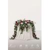 imageLings moment 9FT Eucalyptus and Willow Leaf Garland with White Flower Handcrafted Wedding Sweetheart Table Centerpieces Head Table Decor Arch Backdrop Decorations for Wedding  Red ampamp WhiteRedchristmas