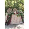 imageLings moment 9FT Eucalyptus and Willow Leaf Garland with White Flower Handcrafted Wedding Sweetheart Table Centerpieces Head Table Decor Arch Backdrop Decorations for Wedding  Red ampamp WhiteRedmarsala