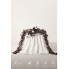 imageLings moment 9FT Eucalyptus and Willow Leaf Garland with White Flower Handcrafted Wedding Sweetheart Table Centerpieces Head Table Decor Arch Backdrop Decorations for Wedding  Red ampamp WhitePrpldeep Plum