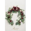 imageLings moment Eucalyptus Garland with Flowers 6FTTable Runner with Flowers Marsala Mantle Decor Handcrafted Wedding Centerpieces for Rehearsal Dinner Bridal Shower  Red ampamp WhiteRedmarsala  Blush