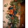 imageLings moment Eucalyptus Garland with Flowers 6FTTable Runner with Flowers Marsala Mantle Decor Handcrafted Wedding Centerpieces for Rehearsal Dinner Bridal Shower  Red ampamp WhiteOrdark Teal  Burnt Orange