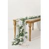 imageLings moment Eucalyptus Garland with Flowers 6FTTable Runner with Flowers Marsala Mantle Decor Handcrafted Wedding Centerpieces for Rehearsal Dinner Bridal Shower  Red ampamp WhiteWhtivory