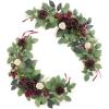 imageLings moment 2Pack 2ft Artificial Flowers Garland Halloween Black ampamp Orange Lantern Flower Centerpieces Wedding Aisle Decor Chair Flowers Arch Floral for Signs DIY Table Wall Window Cake DecorationRedbordeaux Red