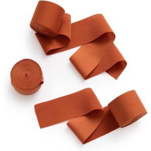 imageLings Moment Red Silk Satin Ribbon 16 Inch x 20Yd Red Xmas Craft Fabric Chiffon Ribbons for Gifts Wrapping Wedding Invitations Bridal Bouquets DecorationsOr  Burnt Orange