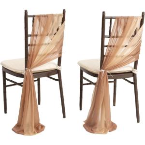 imageLings Moment Wedding Chiffon Chair Sashes Cover Aisle Decorations Draping Fabric WrinkleFree with Tie 16 Pcs Burgundy for Party Ceremony Reception Floral Arrangement Banquet Outdoor DecorBralmond  Golden Glove