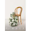 imageLings moment 175quot Tall Standing Artificial Flowers Arrangements 2 pcs Wedding Aisle Runner Chair Decorations Mauve ampamp Dusty Rose Centerpieces for Ceremony Reception Rose Floral Party OutdoorWhite  Sage