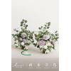 imageLings moment 175quot Tall Standing Artificial Flowers Arrangements 2 pcs Wedding Aisle Runner Chair Decorations Mauve ampamp Dusty Rose Centerpieces for Ceremony Reception Rose Floral Party OutdoorLilac  Gold