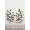 imageLings moment 175quot Tall Standing Artificial Flowers Arrangements 2 pcs Wedding Aisle Runner Chair Decorations Mauve ampamp Dusty Rose Centerpieces for Ceremony Reception Rose Floral Party OutdoorBlush  Cream