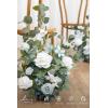 imageLings moment 175quot Tall Standing Artificial Flowers Arrangements 2 pcs Wedding Aisle Runner Chair Decorations Mauve ampamp Dusty Rose Centerpieces for Ceremony Reception Rose Floral Party OutdoorDusty Blue  Navy