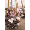 imageLings moment 175quot Tall Standing Artificial Flowers Arrangements 2 pcs Wedding Aisle Runner Chair Decorations Mauve ampamp Dusty Rose Centerpieces for Ceremony Reception Rose Floral Party OutdoorDusty Rose  Mauve
