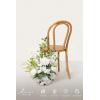 imageLings moment 175quot Tall Standing Artificial Flowers Arrangements 2 pcs Wedding Aisle Runner Chair Decorations Mauve ampamp Dusty Rose Centerpieces for Ceremony Reception Rose Floral Party OutdoorLily of the Valley White
