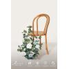 imageLings moment 175quot Tall Standing Artificial Flowers Arrangements 2 pcs Wedding Aisle Runner Chair Decorations Mauve ampamp Dusty Rose Centerpieces for Ceremony Reception Rose Floral Party OutdoorDusty Blue  Navy