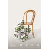 imageLings moment 175quot Tall Standing Artificial Flowers Arrangements 2 pcs Wedding Aisle Runner Chair Decorations Mauve ampamp Dusty Rose Centerpieces for Ceremony Reception Rose Floral Party OutdoorLilac  Gold