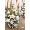 imageLings moment 175quot Tall Standing Artificial Flowers Arrangements 2 pcs Wedding Aisle Runner Chair Decorations Mauve ampamp Dusty Rose Centerpieces for Ceremony Reception Rose Floral Party OutdoorBlush  Cream