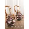 imageLings moment 175quot Tall Standing Artificial Flowers Arrangements 2 pcs Wedding Aisle Runner Chair Decorations Mauve ampamp Dusty Rose Centerpieces for Ceremony Reception Rose Floral Party OutdoorDusty Rose  Mauve