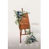 imageLings moment 2pcs Wedding Flowers Garland Artificial Floral Swag Arch Decorations Greenery Arrangements Lilac ampamp Gold Ceremony Reception Garden Easel Wall Home Entryway Outdoor NOT Include SignDusty Blue  Navy