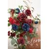 imageLings moment 2pcs Wedding Flowers Garland Artificial Floral Swag Arch Decorations Greenery Arrangements Lilac ampamp Gold Ceremony Reception Garden Easel Wall Home Entryway Outdoor NOT Include SignBurgundy  Navy Blue