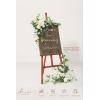 imageLings moment 2pcs Wedding Flowers Garland Artificial Floral Swag Arch Decorations Greenery Arrangements Lilac ampamp Gold Ceremony Reception Garden Easel Wall Home Entryway Outdoor NOT Include SignLily of the Valley White