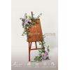 imageLings moment 2pcs Wedding Flowers Garland Artificial Floral Swag Arch Decorations Greenery Arrangements Lilac ampamp Gold Ceremony Reception Garden Easel Wall Home Entryway Outdoor NOT Include SignLilac  Gold