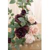 imageLings moment 2pcs Wedding Flowers Garland Artificial Floral Swag Arch Decorations Greenery Arrangements Lilac ampamp Gold Ceremony Reception Garden Easel Wall Home Entryway Outdoor NOT Include SignMarsala  Blush
