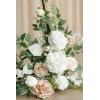 imageLings moment 2pcs Wedding Flowers Garland Artificial Floral Swag Arch Decorations Greenery Arrangements Lilac ampamp Gold Ceremony Reception Garden Easel Wall Home Entryway Outdoor NOT Include SignWhite  Sage