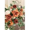 imageLings moment 2pcs Wedding Flowers Garland Artificial Floral Swag Arch Decorations Greenery Arrangements Lilac ampamp Gold Ceremony Reception Garden Easel Wall Home Entryway Outdoor NOT Include SignSunset Terracotta