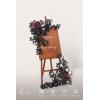 imageLings moment 2pcs Wedding Flowers Garland Artificial Floral Swag Arch Decorations Greenery Arrangements Lilac ampamp Gold Ceremony Reception Garden Easel Wall Home Entryway Outdoor NOT Include SignBlack  Burgundy