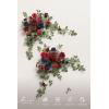 imageLings moment 2pcs Wedding Flowers Garland Artificial Floral Swag Arch Decorations Greenery Arrangements Lilac ampamp Gold Ceremony Reception Garden Easel Wall Home Entryway Outdoor NOT Include SignBurgundy  Navy Blue