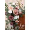 imageLings moment 2pcs Wedding Flowers Garland Artificial Floral Swag Arch Decorations Greenery Arrangements Lilac ampamp Gold Ceremony Reception Garden Easel Wall Home Entryway Outdoor NOT Include SignDusty Rose  Mauve