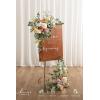 imageLings moment 2pcs Wedding Flowers Garland Artificial Floral Swag Arch Decorations Greenery Arrangements Lilac ampamp Gold Ceremony Reception Garden Easel Wall Home Entryway Outdoor NOT Include SignBlush Garden