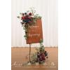 imageLings moment 2pcs Wedding Flowers Garland Artificial Floral Swag Arch Decorations Greenery Arrangements Lilac ampamp Gold Ceremony Reception Garden Easel Wall Home Entryway Outdoor NOT Include SignBurgundy  Navy Blue