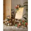 imageLings moment 2pcs Wedding Flowers Garland Artificial Floral Swag Arch Decorations Greenery Arrangements Lilac ampamp Gold Ceremony Reception Garden Easel Wall Home Entryway Outdoor NOT Include SignSunset Terracotta