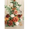 imageLings moment 2pcs Wedding Flowers Garland Artificial Floral Swag Arch Decorations Greenery Arrangements Lilac ampamp Gold Ceremony Reception Garden Easel Wall Home Entryway Outdoor NOT Include SignSunset Terracotta