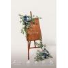 imageLings moment 2pcs Wedding Flowers Garland Artificial Floral Swag Arch Decorations Greenery Arrangements Lilac ampamp Gold Ceremony Reception Garden Easel Wall Home Entryway Outdoor NOT Include SignDusty Blue  Navy