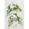 imageLings moment 2pcs Wedding Flowers Garland Artificial Floral Swag Arch Decorations Greenery Arrangements Lilac ampamp Gold Ceremony Reception Garden Easel Wall Home Entryway Outdoor NOT Include SignLily of the Valley White